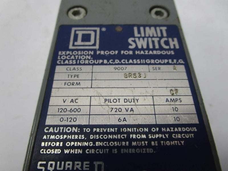 SQUARE D 9007-BR53J SER. A 600VAC 10A UNMP