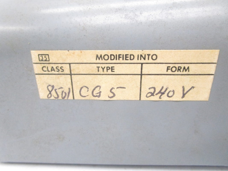 SQUARE D 8501CG5 240V (AS PICTURED) NSNP