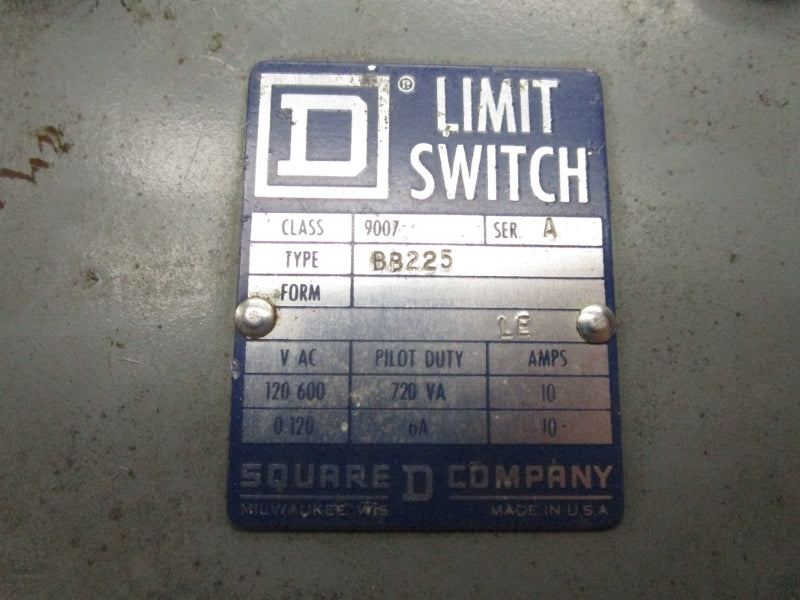 SQUARE D 9007BB225 600VAC 10A UNMP
