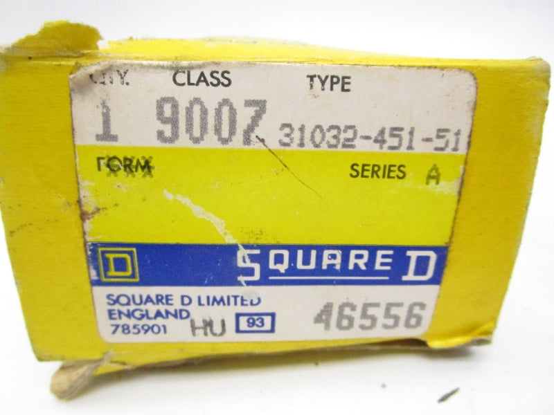SQUARE D 900731032-451-51 SER. A 600VAC 10A NSMP