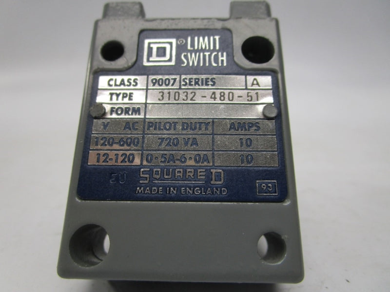 SQUARE D 900731032-480-51 SER. A 600VAC 10A NSNP