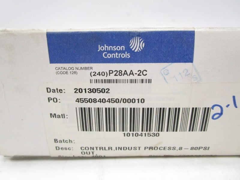 JOHNSON CONTROLS P28AA-2C 120-240VAC 8-70PSI NSMP