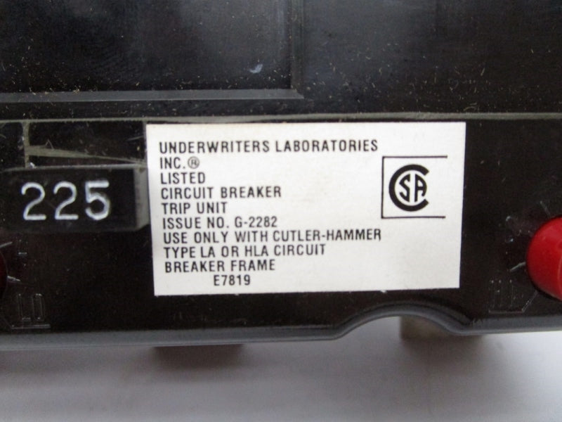 CUTLER HAMMER HLA3225T 225A NSMP