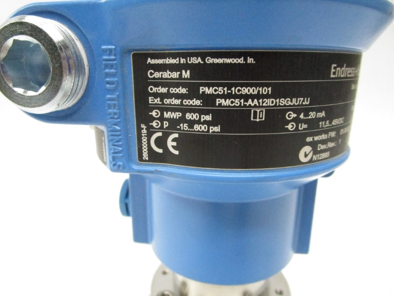 ENDRESS+HAUSER PMC51-1C900/101 11.5-45VDC F/W 01.00.00 NSMP
