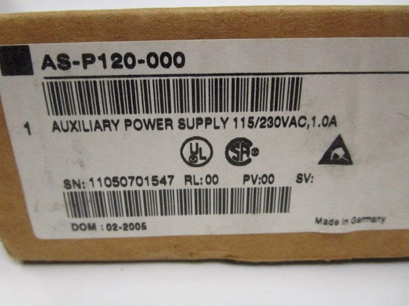 SCHNEIDER  ELECTRIC AS-P120-000 115-230VAC 1.0A NSMP