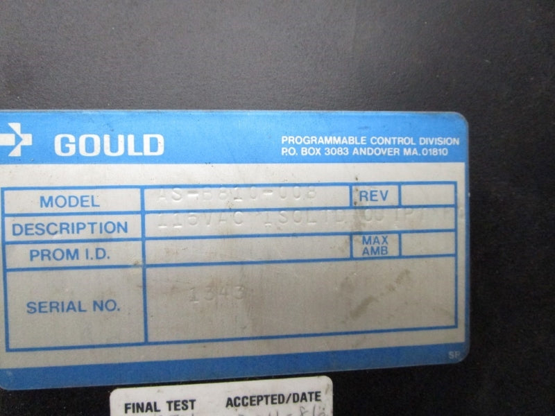 GOULD AS-B810-008 115VAC UNMP