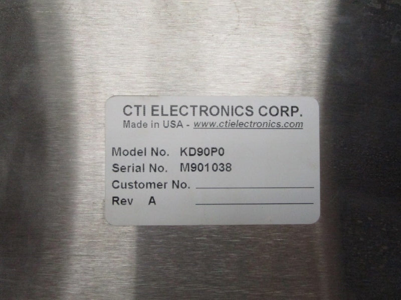 CTI ELECTRONICS CORP. KD90P0 NSNP