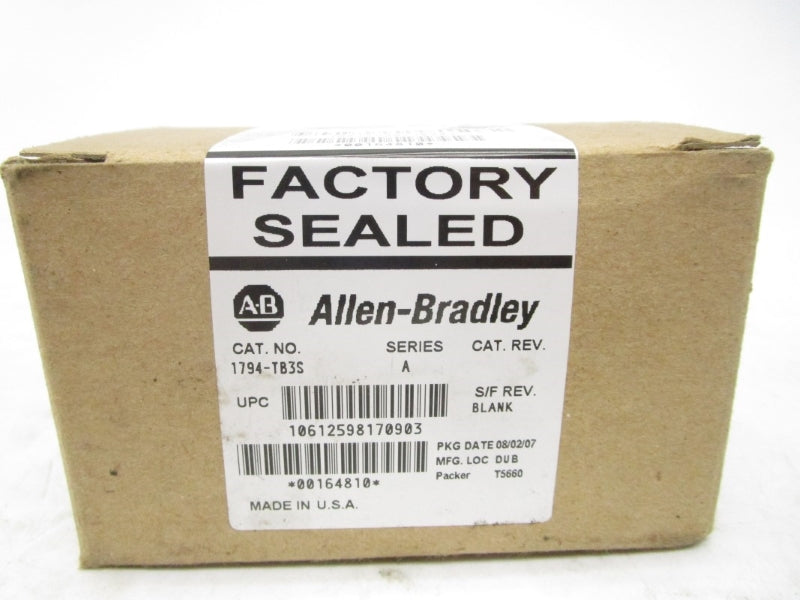 ALLEN BRADLEY 1794-TB3S SER. A DATE: 2007 NSFS