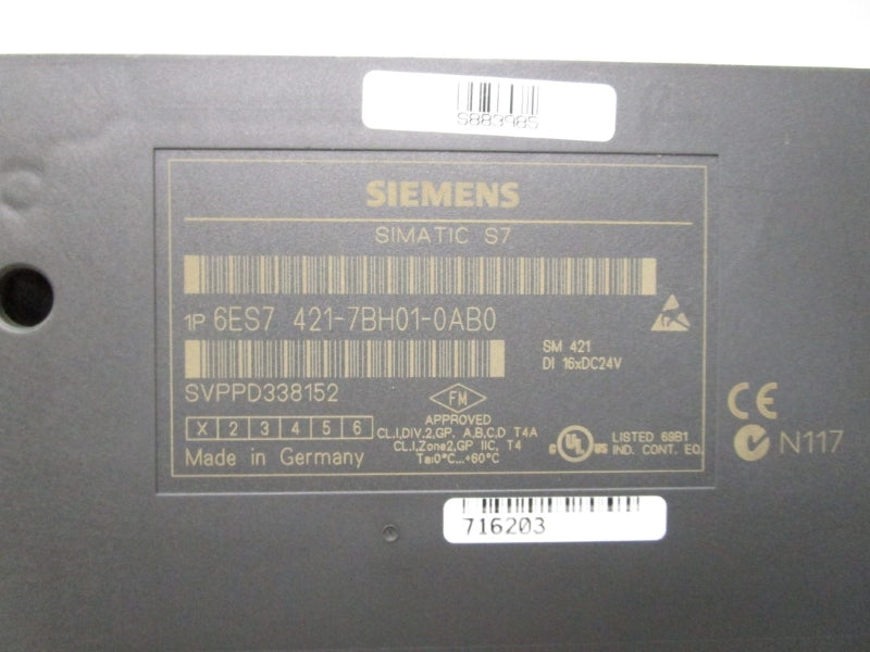 SIEMENS 6ES7421-7BH01-0AB0 24VDC (NO COVER) NSNP