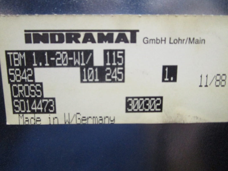 INDRAMAT TBM1.1-20-W1/115 NSMP