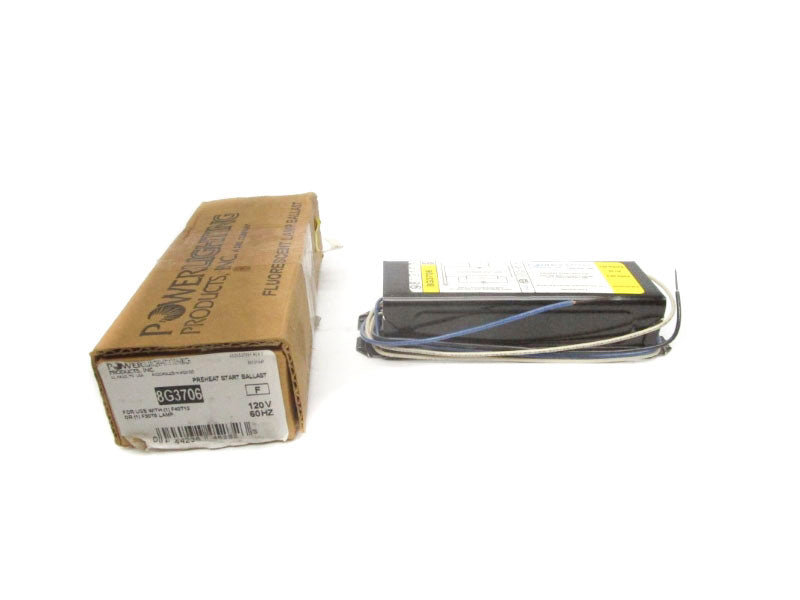 POWER LIGHTING PRODUCTS 8G3706 120V 0.60A NSMP