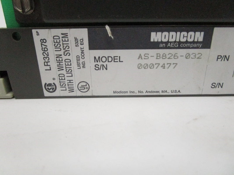 MODICON AS-B826-032 24VDC UNMP