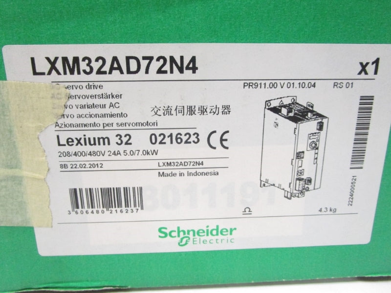 SCHNEIDER ELECTRIC LXM32AD72N4 480V 14.6A NSMP