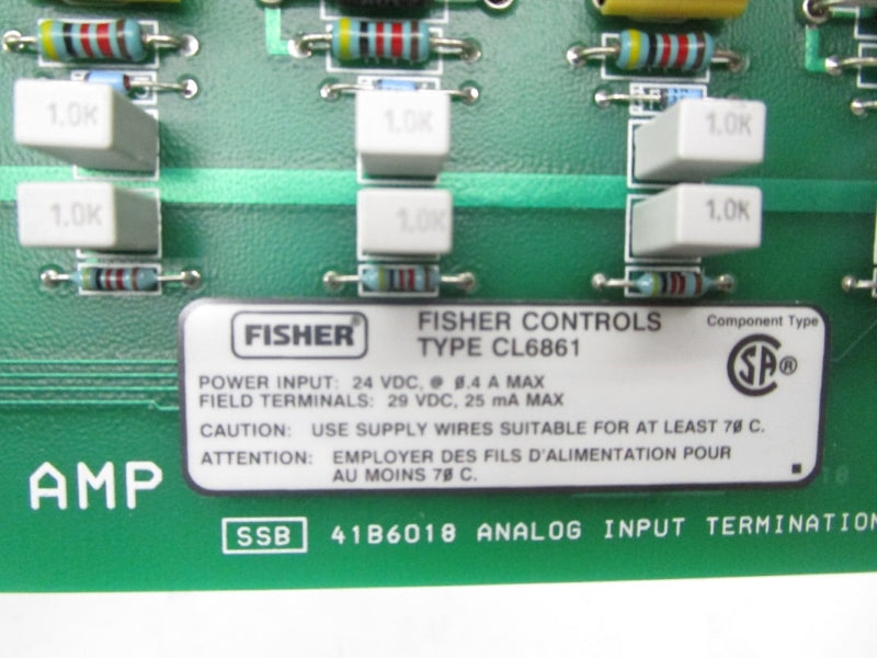 FISHER CONTROLS CL6861 24VDC 0.4A UNMP