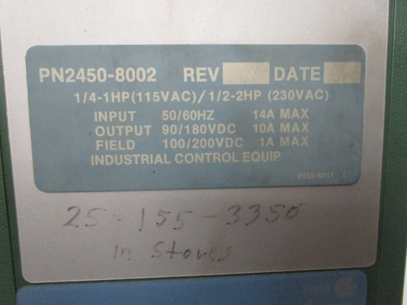 US MOTORS PN2450-8002 115/230VAC 14A UNMP