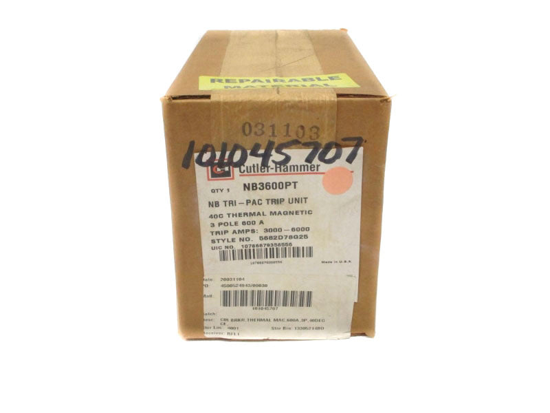 CUTLER HAMMER NB3600PT 600A NSFS