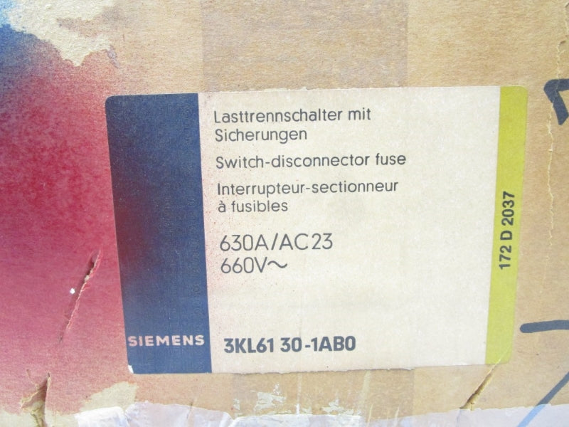 SIEMENS 3KL6130-1AB0 660V 630A NSMP