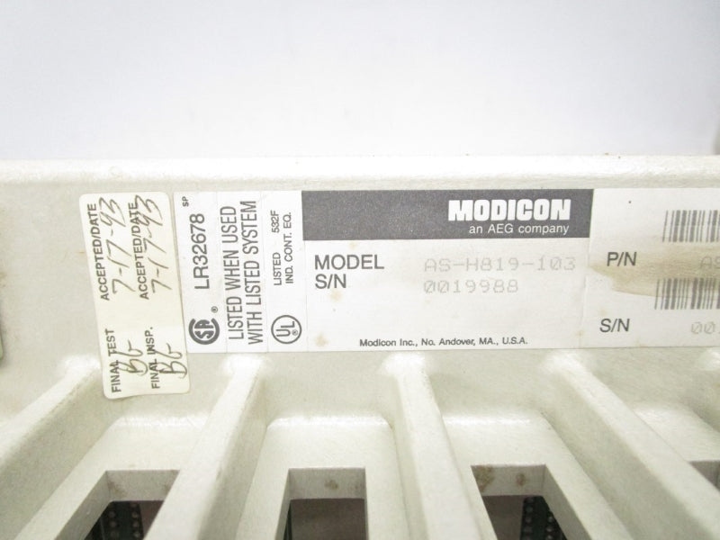 MODICON AS-H819-103 NSMP