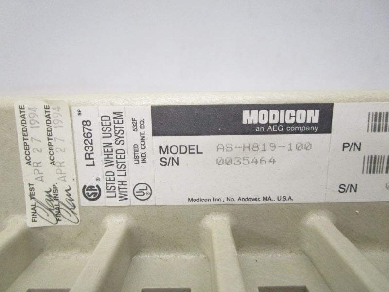 MODICON AS-H819-100 NSMP