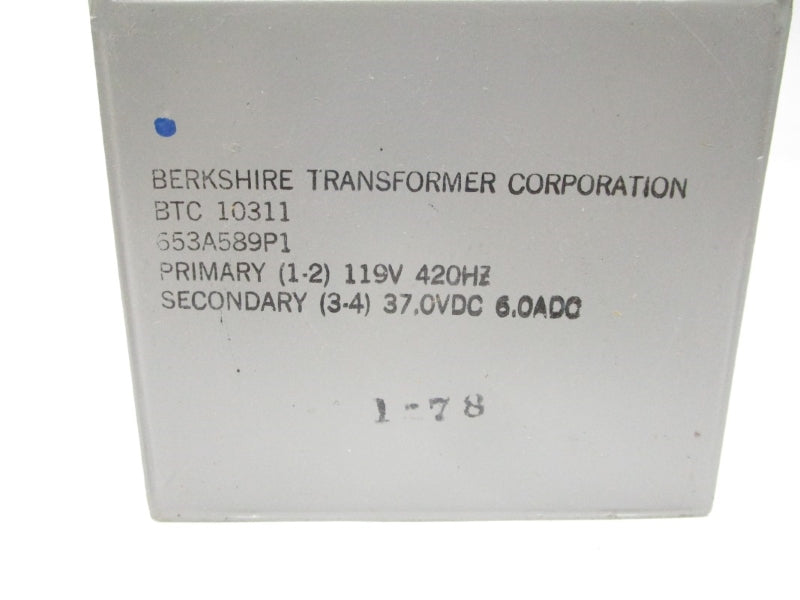 BERKSHIRE TRANSFORMER BTC10311 653A589P1 119V NSNP