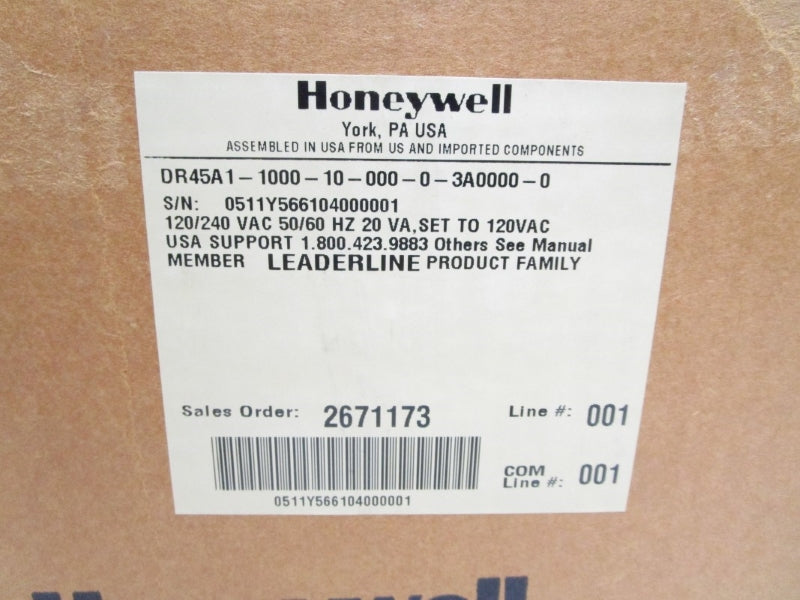 HONEYWELL DR45A1-1000-10-000-03A0000-0 120/240VAC NSMP