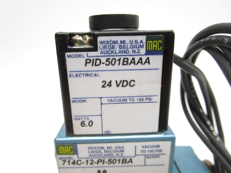 MAC 714C-12-PI-501BA 24VDC 150PSI NSNP