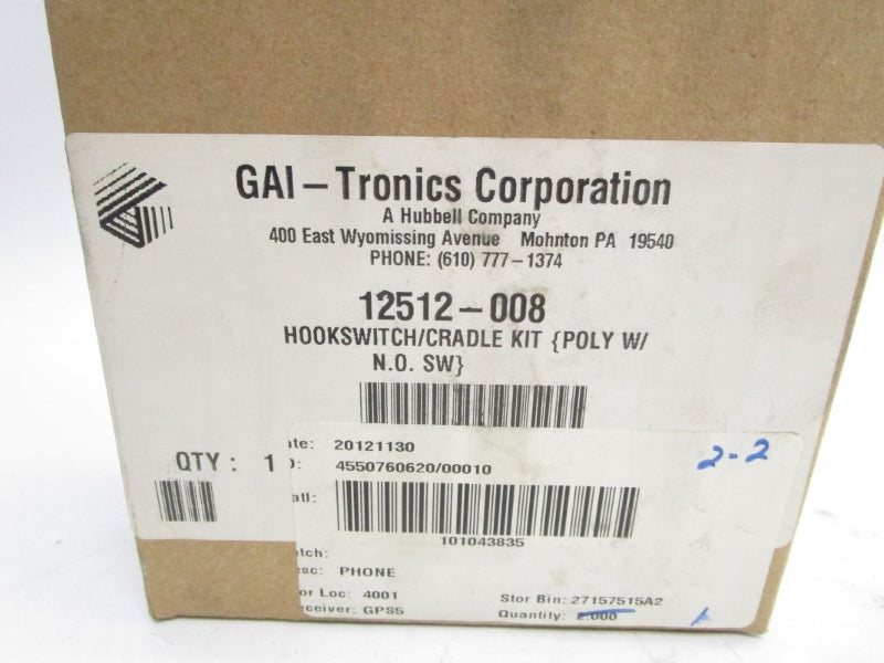 GAI TRONICS 12512-008 NSMP