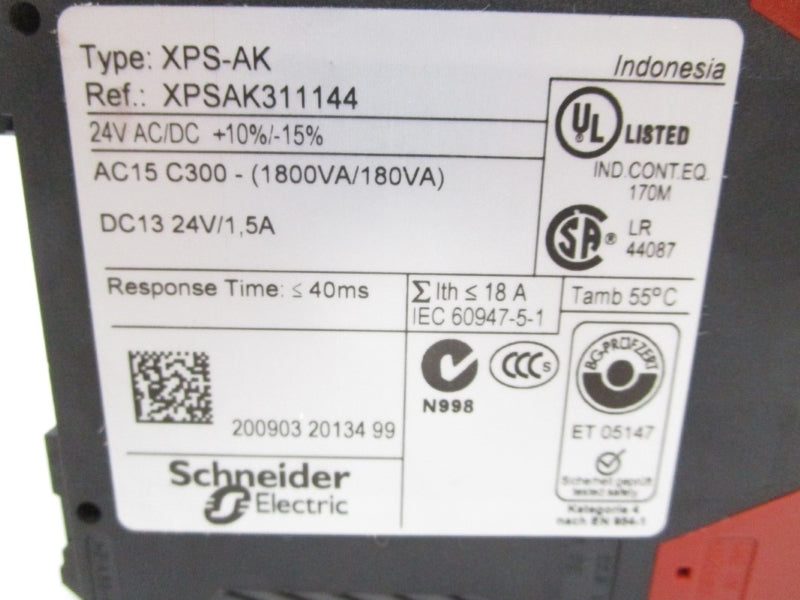 TELEMECANIQUE XPSAK311144 24VAC/DC 1.5A NSMP