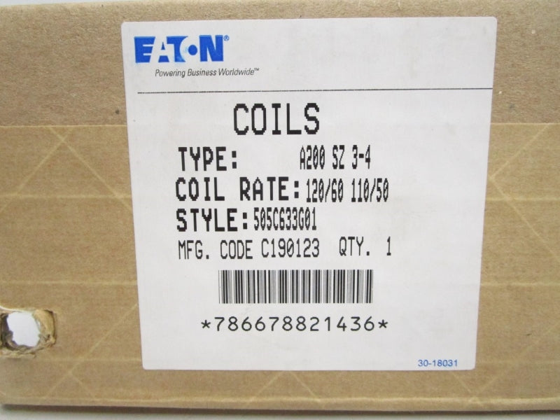EATON 505C633G01 A200SZ3-4 110/120V NSMP
