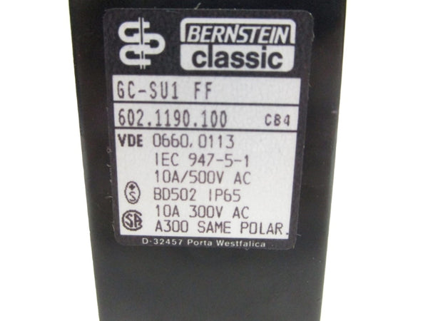 BERNSTEIN 602.1190.100 GC-SU1FF 500VAC 10A NSNP