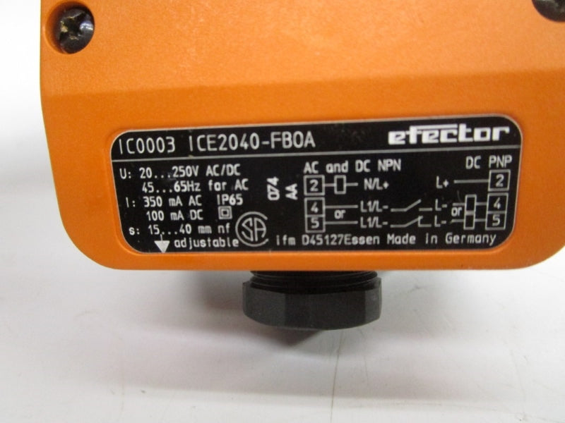 IFM EFECTOR ICE2040FBOA IC0003 20-250VAC/DC NSMP