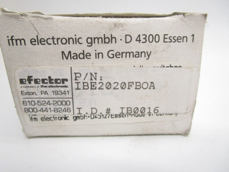 IFM EFECTOR IBE2020FBOA IB0016 20-250VAC/DC NSMP