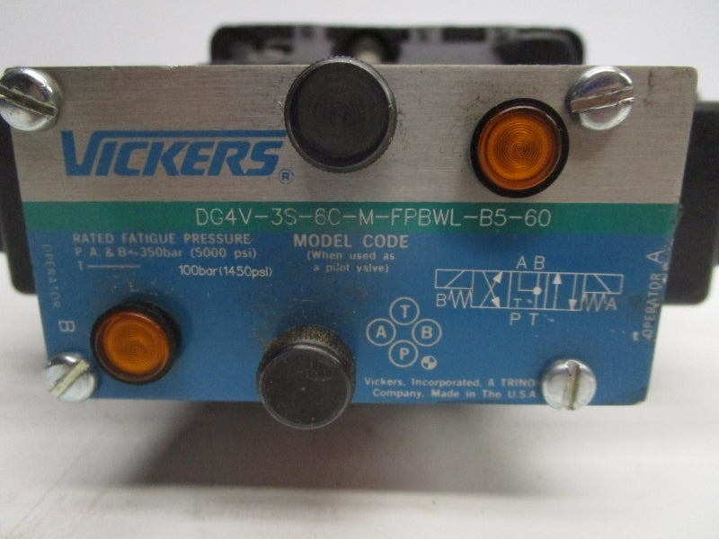 VICKERS DG5S82CTMFPBWLB530 02-134219 110/120V 0.48/0.46A 3000PSI NSNP