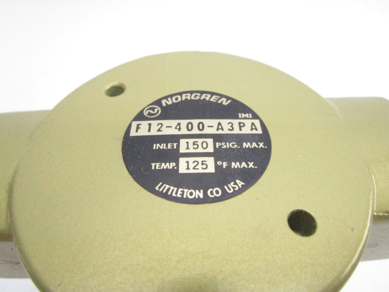 NORGREN F12-400-A3PA 150PSI 125'F 1/2" NSMP