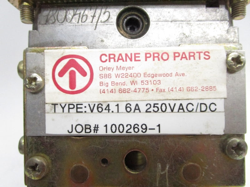 CRANE V64.1 250VAC/DC 6A  250PSI NSNP