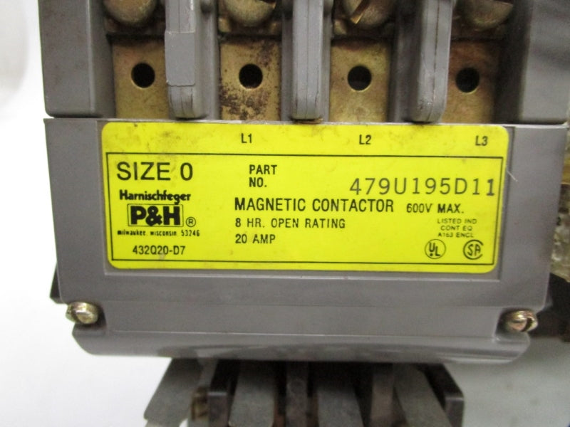 P&H 479U195D11 190-220V 20A UNMP