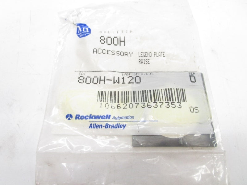 ALLEN BRADLEY 800H-W120 SER. D NSMP
