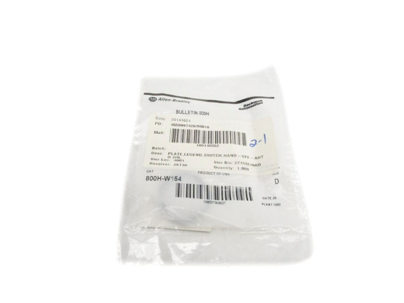 ALLEN BRADLEY 800H-W154 SER. D NSMP