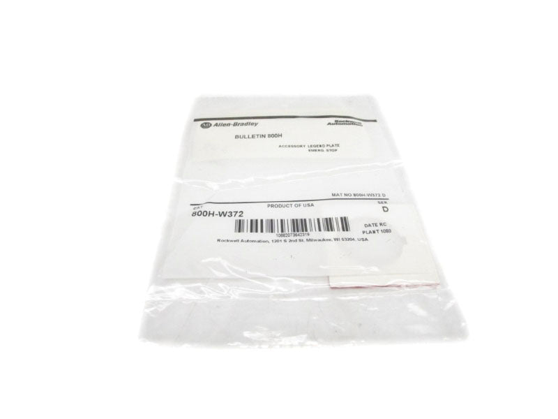 ALLEN BRADLEY 800H-W372 SER. D NSMP
