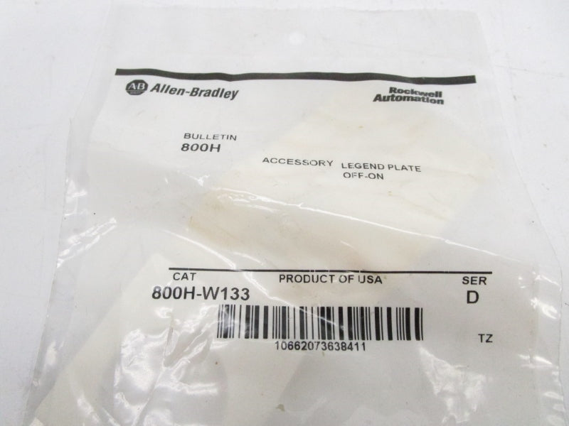 ALLEN BRADLEY 800H-W133 SER. D NSMP