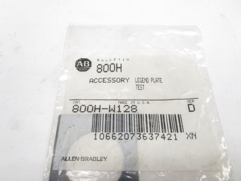 ALLEN BRADLEY 800H-W128 SER. D NSMP