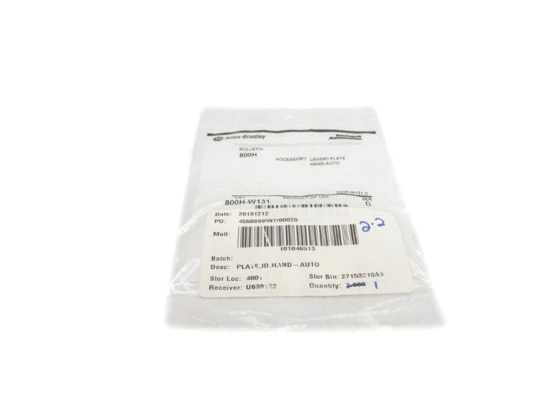 ALLEN BRADLEY 800H-W131 SER. D NSMP