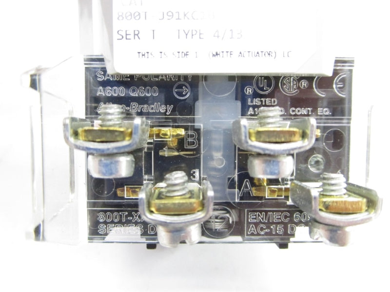 ALLEN BRADLEY 800T-J91KC1B SER. T (WH) NSMP