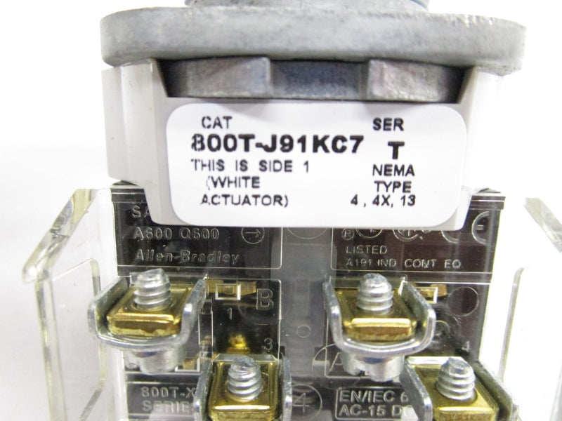 ALLEN BRADLEY 800T-J91KC7B SER. T (WH) NSMP