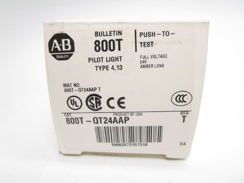 ALLEN BRADLEY 800T-QT24AAP SER. T 24VAC/DC (WH) NSMP