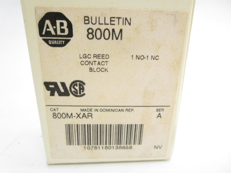 ALLEN BRADLEY 800M-XAR SER. A 150VAC 0.15A (WH) NSMP