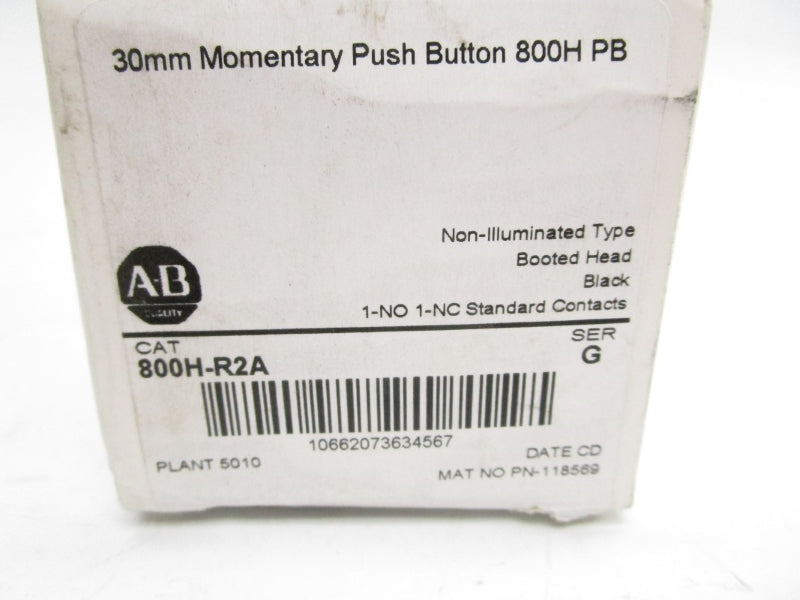 ALLEN BRADLEY 800T-R2A SER. G (WH) NSFS