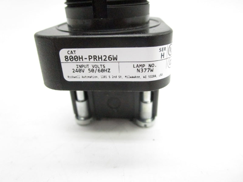 ALLEN BRADLEY 800H-PRH26W SER. H 240V (WH) NSMP