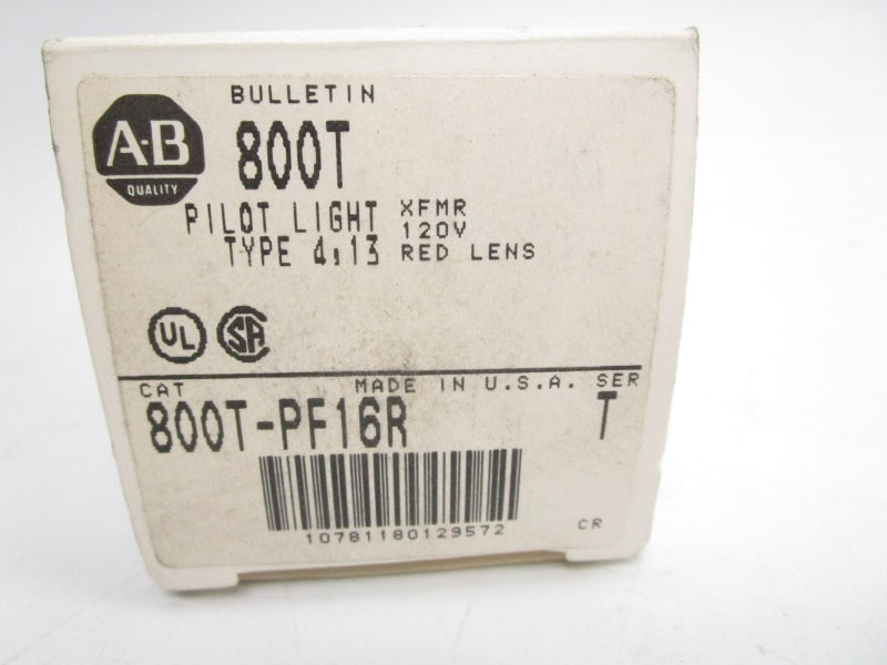 ALLEN BRADLEY 800T-PF16R SER. T 120V (GY/BL) NSMP
