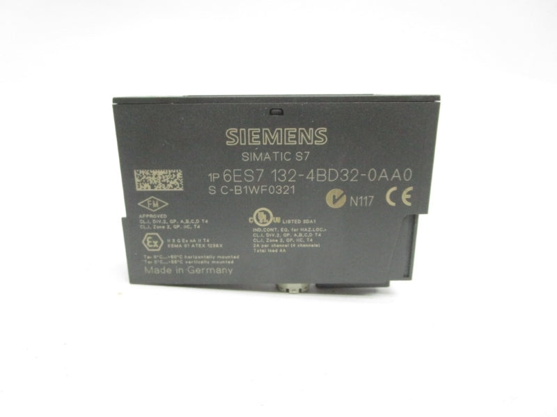 SIEMENS 6ES7132-4BD32-0AA0 24VDC 2A (AS PICTURED) NSNP
